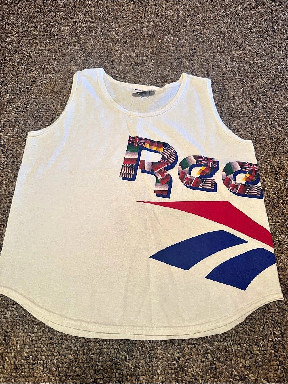 Vintage Reebok Color Block Tank Top Size Small - Picture 1 of 3